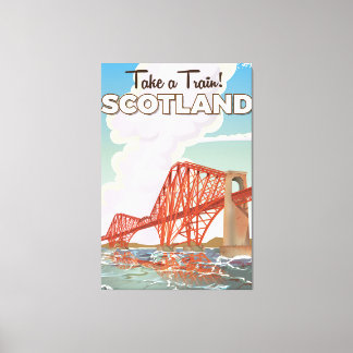 Lienzo Cartel de viaje del cuarto puente de Escocia.