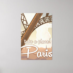 Lienzo Cartel de viaje del Personalizado de París