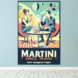 Lienzo Carteles de viaje espaciales de Martini Tripulació