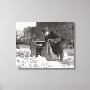 Lienzo Cartero en la nieve, 1922