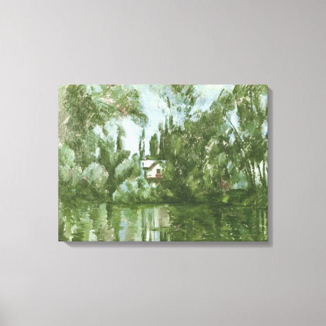 Lienzo Casa a orillas del Marne, 1889-90 (Anverso)