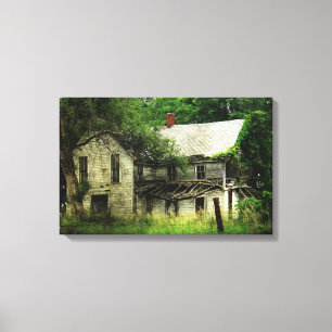 Lienzo Casa abandonada