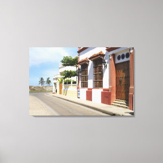 Lienzo Casa al borde de la carretera