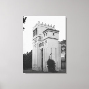 Lienzo Casa asiria, exposición universal, París