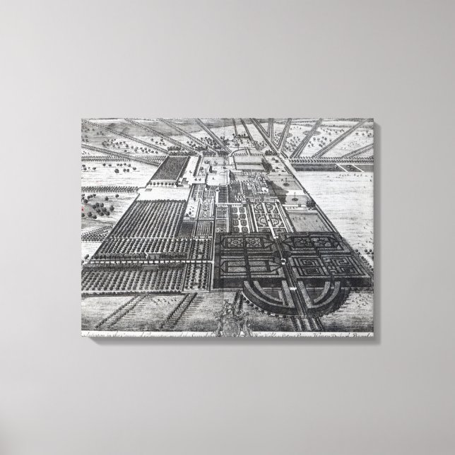 Lienzo Casa Badminton en el condado de Gloucester (Anverso)