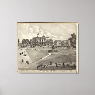 Lienzo Casa de Arlington, arboleda del océano, NJ