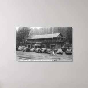 Lienzo Casa de campo de la cala del oso del parque