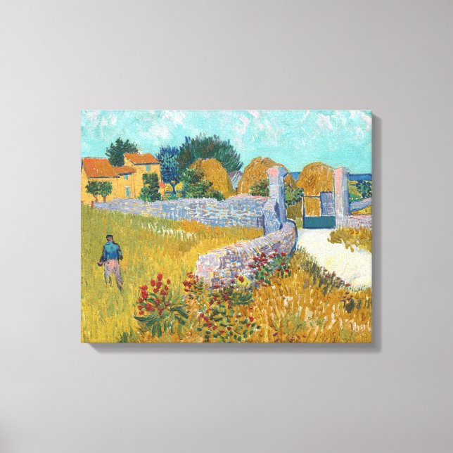 Lienzo Casa de campo en Provenza | Vincent van Gogh (Anverso)