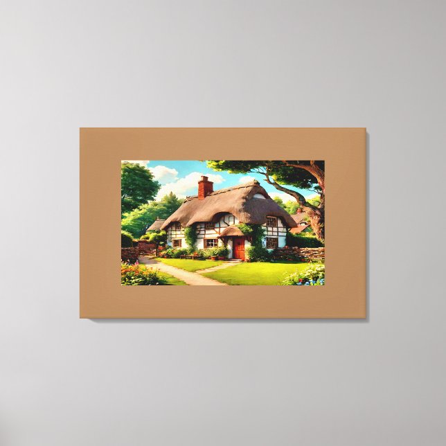 Lienzo Casa de campo inglesa (Anverso)