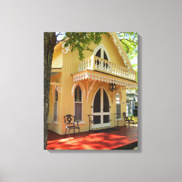 Lienzo Casa de campo victoriana en sol - Viñedo de Martha