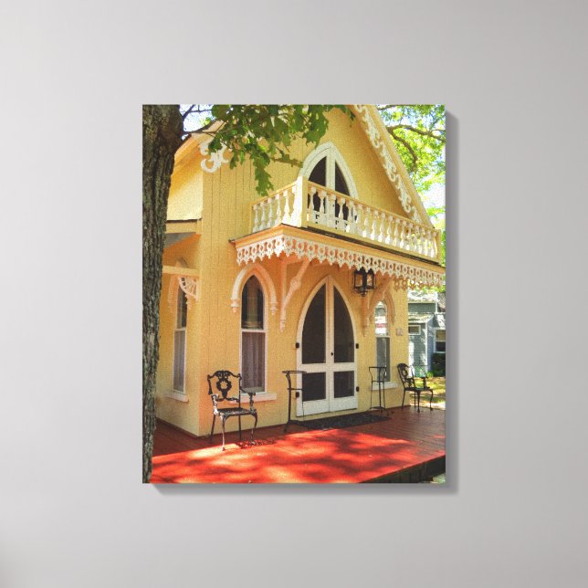 Lienzo Casa de campo victoriana en sol - Viñedo de Martha (Anverso)