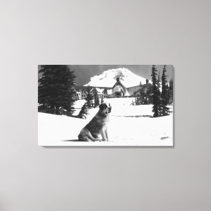 Lienzo Casa de campo y "señora" del Timberline el dueño