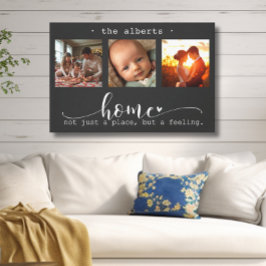 Lienzo Casa de Collage de fotos moderna no sólo un lugar