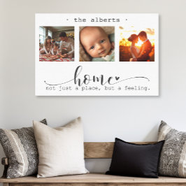 Lienzo Casa de Collage de fotos moderna no sólo un lugar