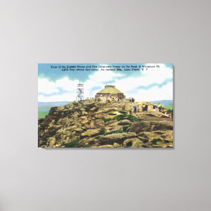 Lienzo Casa de la cumbre, opinión de la torre de los