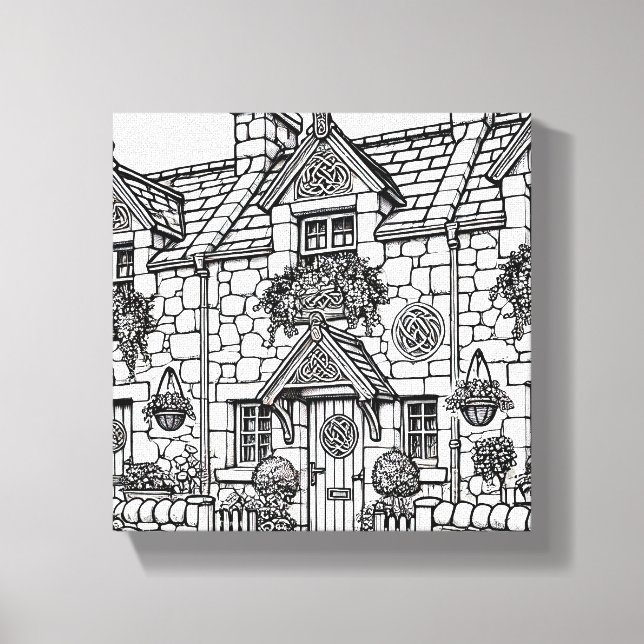 Lienzo Casa de la terraza #9 (Anverso)