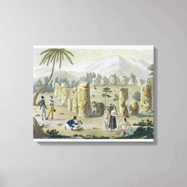 Lienzo "Casa de los Antiguos", Isla de Tiniano, plato 3 (Anverso)