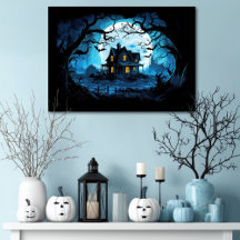 Casa de Manor con Luz de Luna