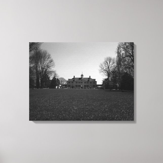 Lienzo Casa de Mont Vernon George Washington (Anverso)
