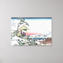 Lienzo Casa de té en Koishikawa