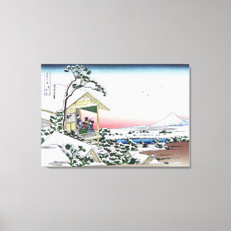 Lienzo Casa de té en Koishikawa