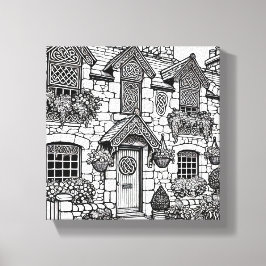 Lienzo Casa de terraza #29