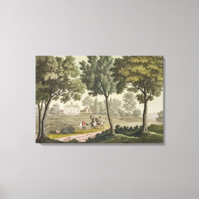Lienzo Casa de Washington en el Monte Vernon, de 'Le Cost (Anverso)