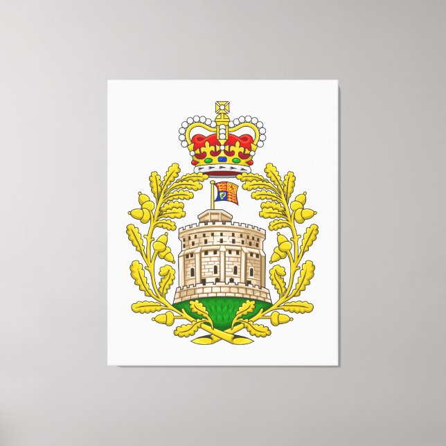 Lienzo Casa de Windsor Real Escudo de Armas (Anverso)
