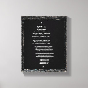 Lienzo Casa del engaño