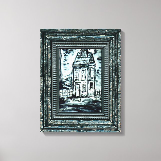 Lienzo Casa del engaño (Anverso)