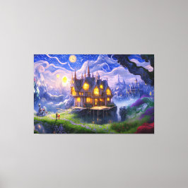 Lienzo Casa del lago