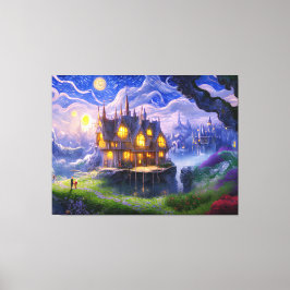 Lienzo Casa del lago