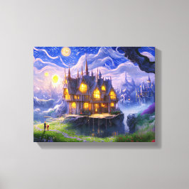 Lienzo Casa del lago