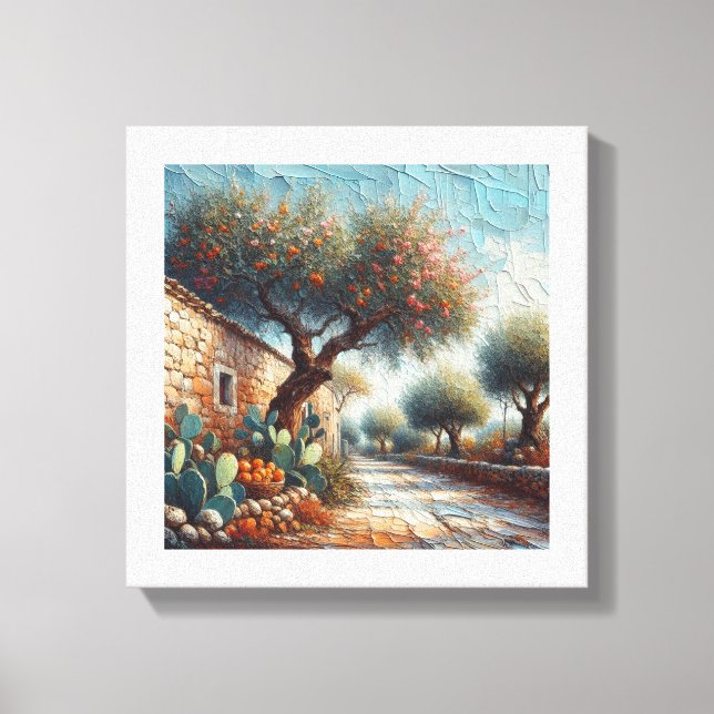 Lienzo Casa di Campagnia Siciliana 1 de 3 (Anverso)