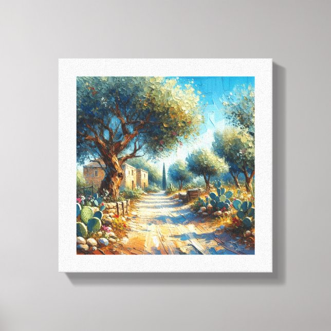 Lienzo Casa di Campagnia Siciliana 2 de 3 (Anverso)