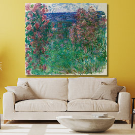 Lienzo Casa en los Rosas, Monet