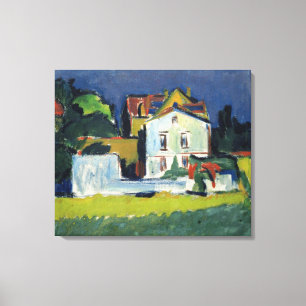 Lienzo Casa en un paisaje