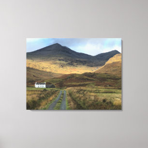 Lienzo Casa rural aislada en la Isla de Mull, Escocia