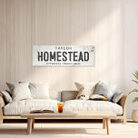 Lienzo Casa rural rústica y moderna<br><div class="desc">Eleva tu espacio vital con nuestro exquisito Rótulo Stretched Canvas Wall Art Homestead, donde el encanto intemporal se une a la estética de una casa de campo moderna. Esta obra de arte combina sin esfuerzo la elegancia rústica con un aire industrial, con un fondo falso rayado y afligido de color...</div>