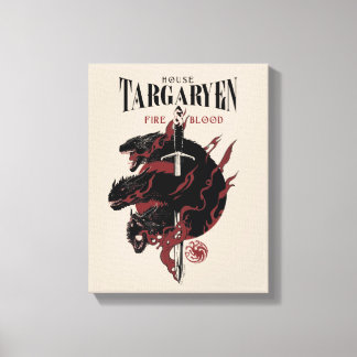 Lienzo Casa Targaryen - Fuego y Sangre