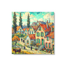 Casas asombrosas en Auvers - Vincent van Gogh