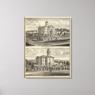 Lienzo Casas de la escuela, San Jose, California