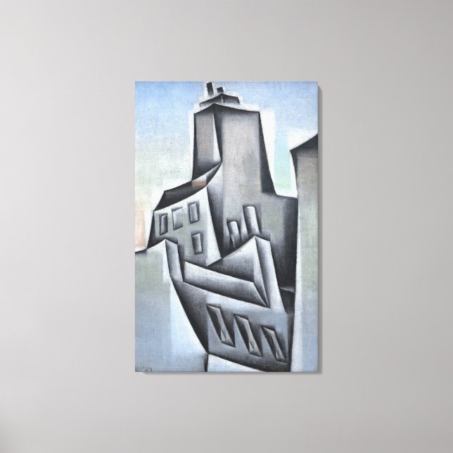 Lienzo Casas de París (Anverso)