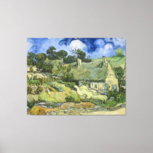 Lienzo Casas de Van Gogh en Cordeville (1890)