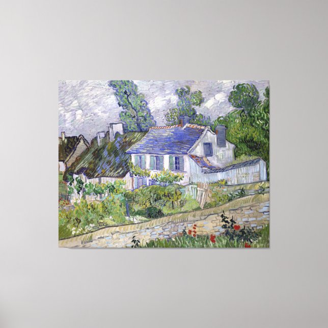Lienzo Casas de Vincent van Gogh en Auvers (Anverso)