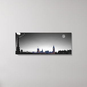 Lienzo Casas del bw del parlamento