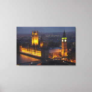Lienzo Casas del Parlamento, Big Ben, Westminster