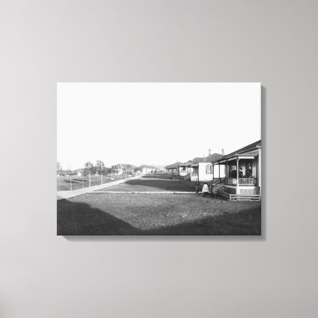 Lienzo Casas militares en el área residencial de Fort Mea (Anverso)