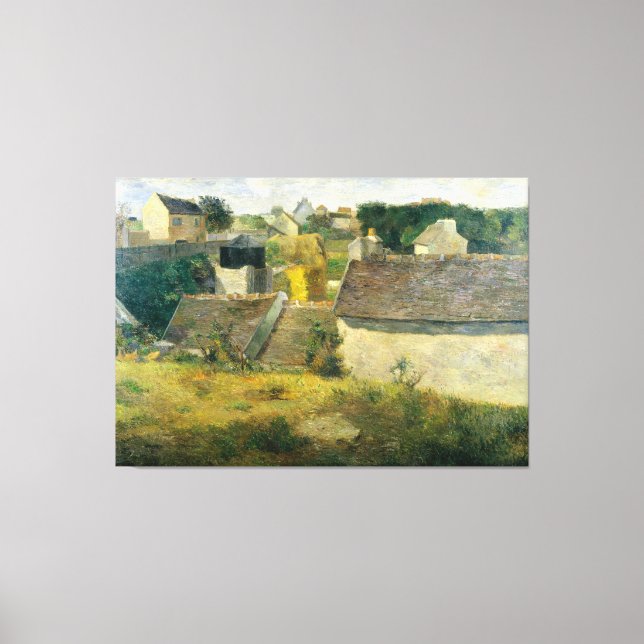 Lienzo Casas Paul Gauguin en Vaugirard (Anverso)