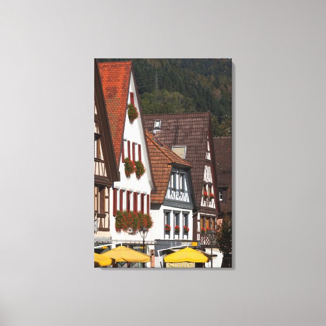 Lienzo Casas tradicionales de Alemania (Anverso)